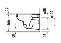 PACK INODORO SUSPENDIDO D-CODE DURAVIT